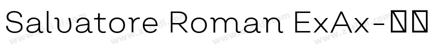 Salvatore Roman ExAx字体转换